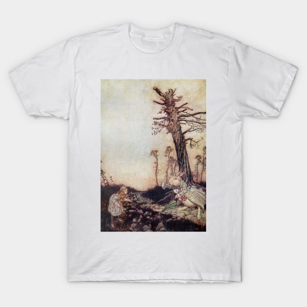 Alice In Wonderland - Arthur Rackham - 7 T-Shirt by Illustration Station